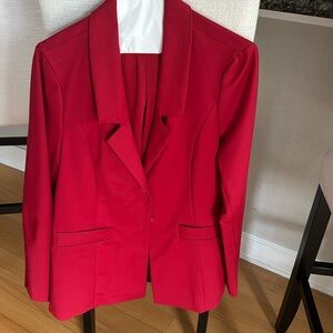 Show me your MuMu red jacket NWT size medium, lined